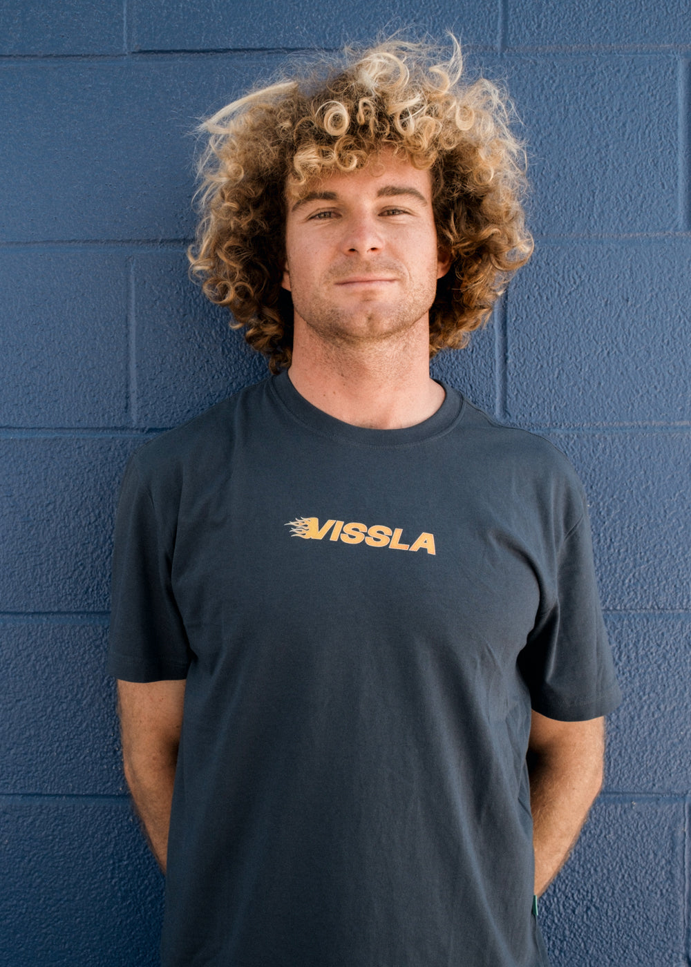 Vissla Centered Organic Tee in Midnight, view 2