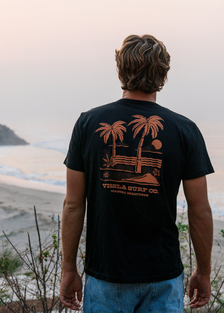 Vissla Creatures Organic Tee in Phantom, view 2