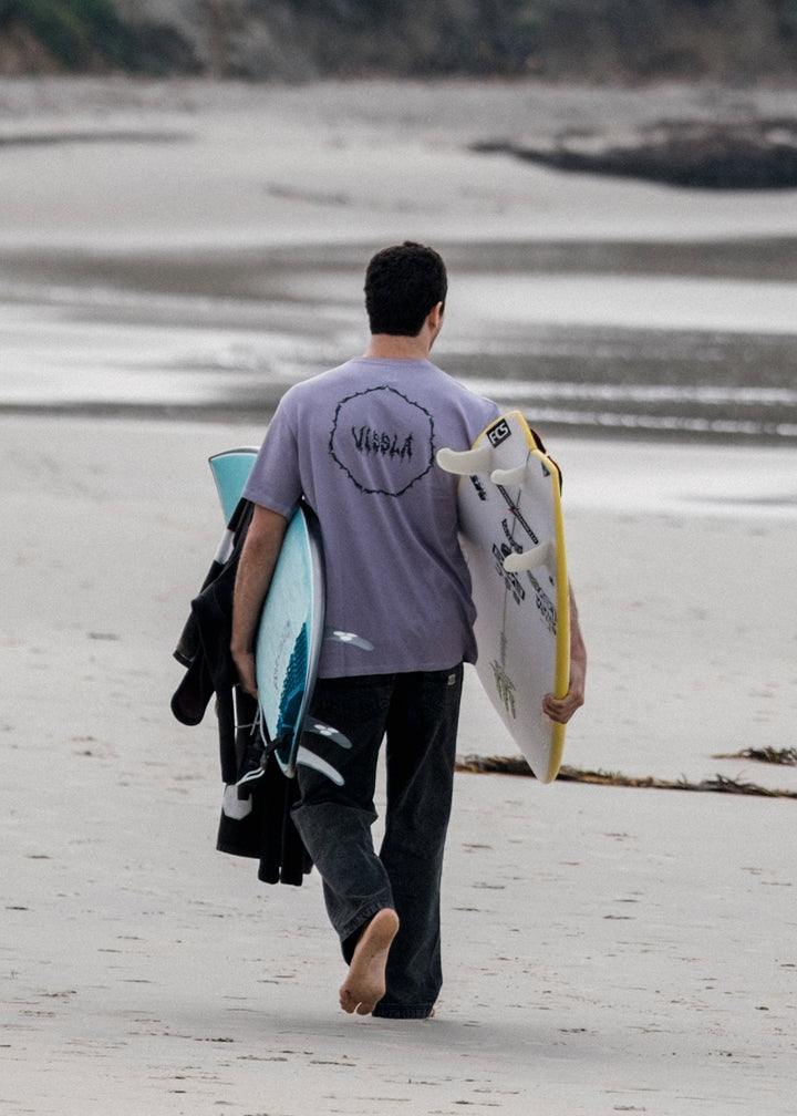 Vissla Dagger SS Heavyweight Tee in Dusk, view 2