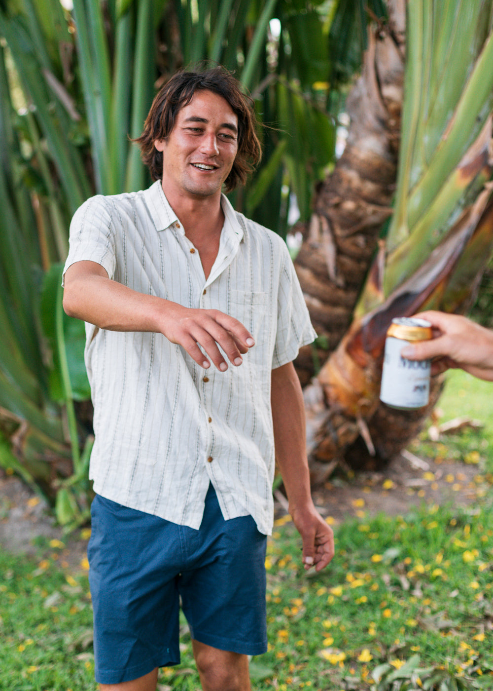 Vissla Lost Coast Short Sleeve Shirt in Vintage White, view 2