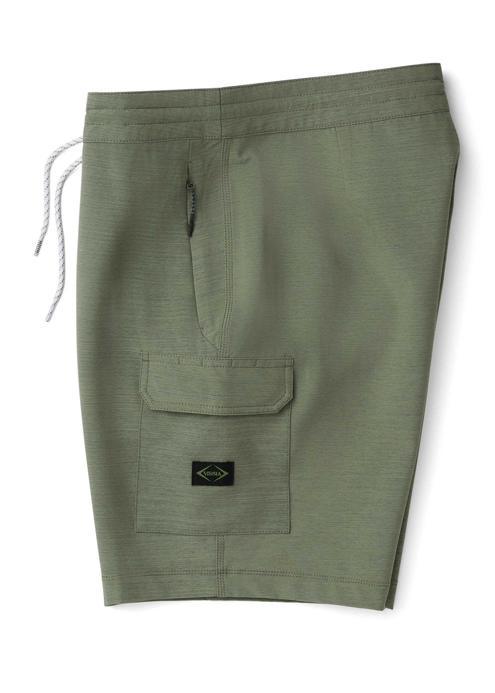 Vissla Roamer Cargo 18.5" Hybrid Boardshort in Army, view 4