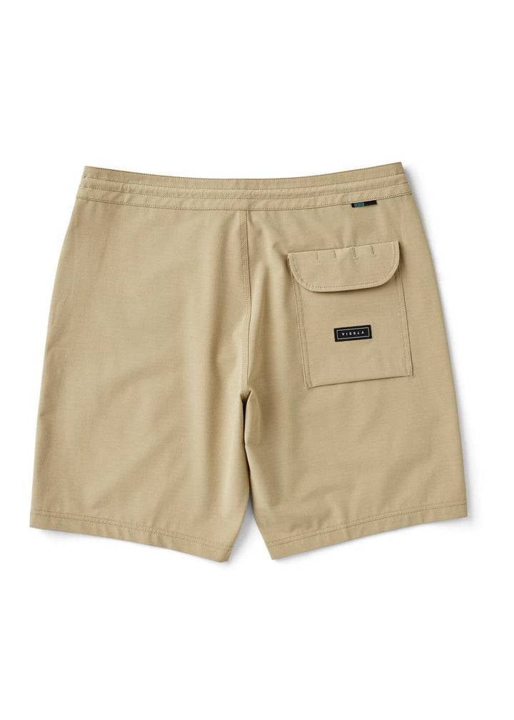 Vissla Solid Sets 18.5" Boardshort in Khaki, view 2