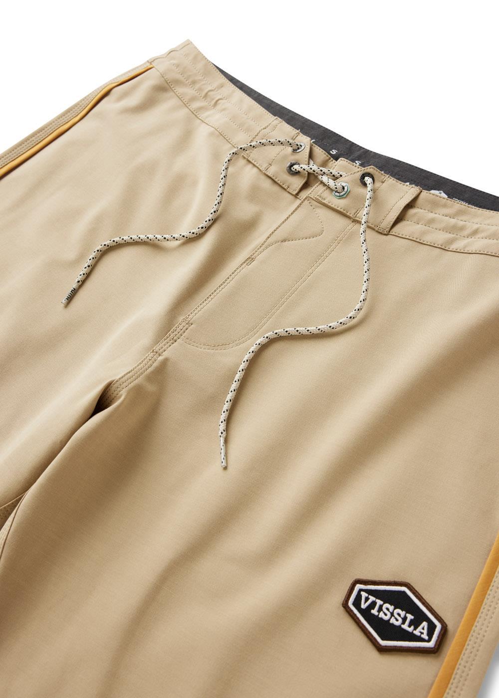 Vissla Solid Sets 18.5" Boardshort in Khaki, view 4