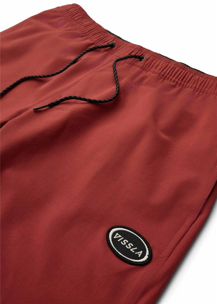 Vissla Solid Sets 17.5" Ecolastic in Red, view 4