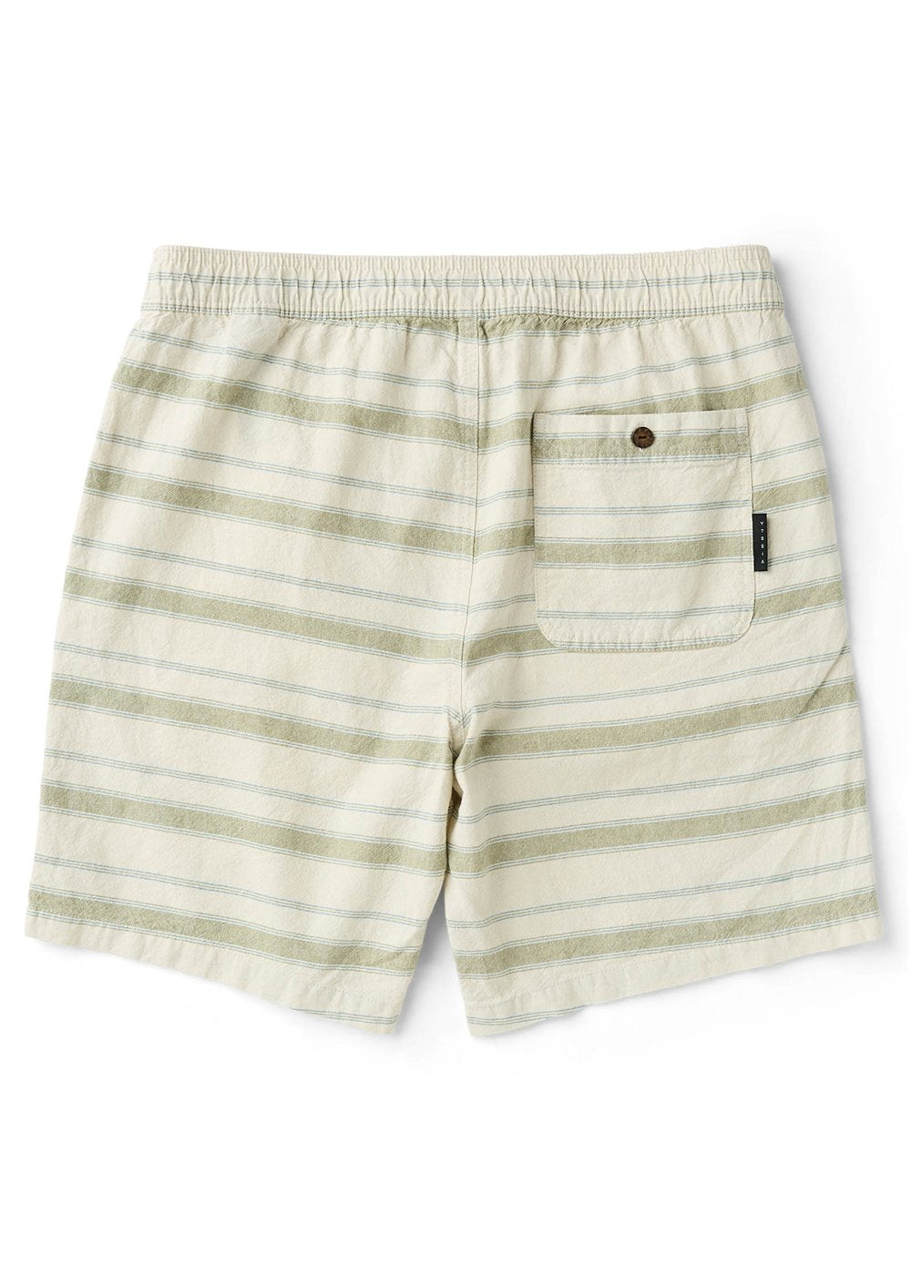 Vissla J. Linen Stripe Elastic 18" Walkshort in Sage, view 2