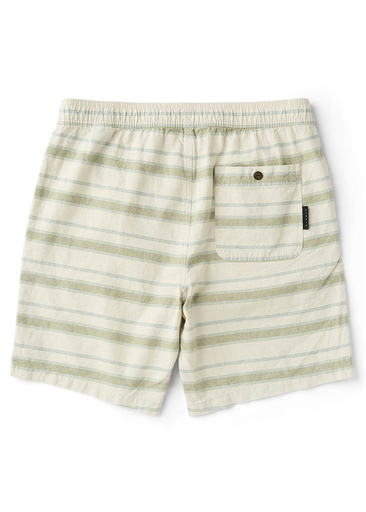 Vissla J. Linen Stripe Elastic 18" Walkshort in Sage, view 2