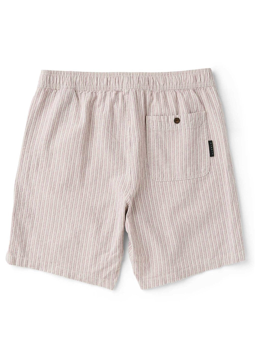 Vissla J. Linen Stripe Elastic 18" Walkshort in Plum, view 2