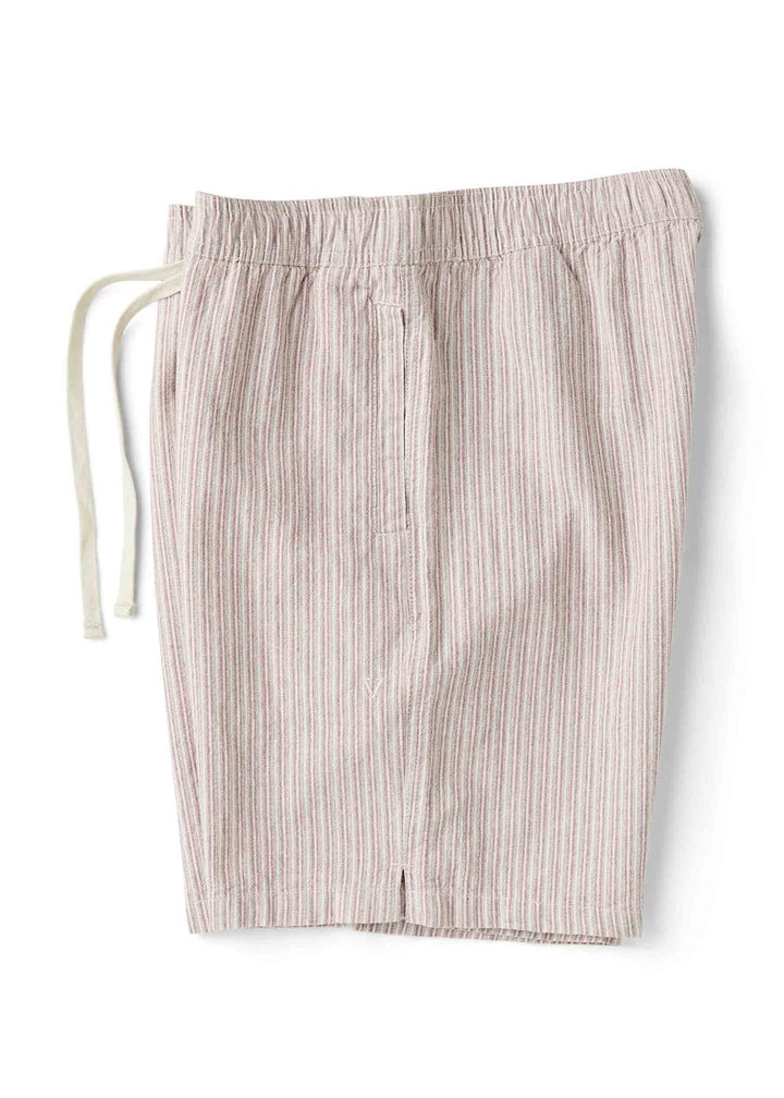 Vissla J. Linen Stripe Elastic 18" Walkshort in Plum, view 3