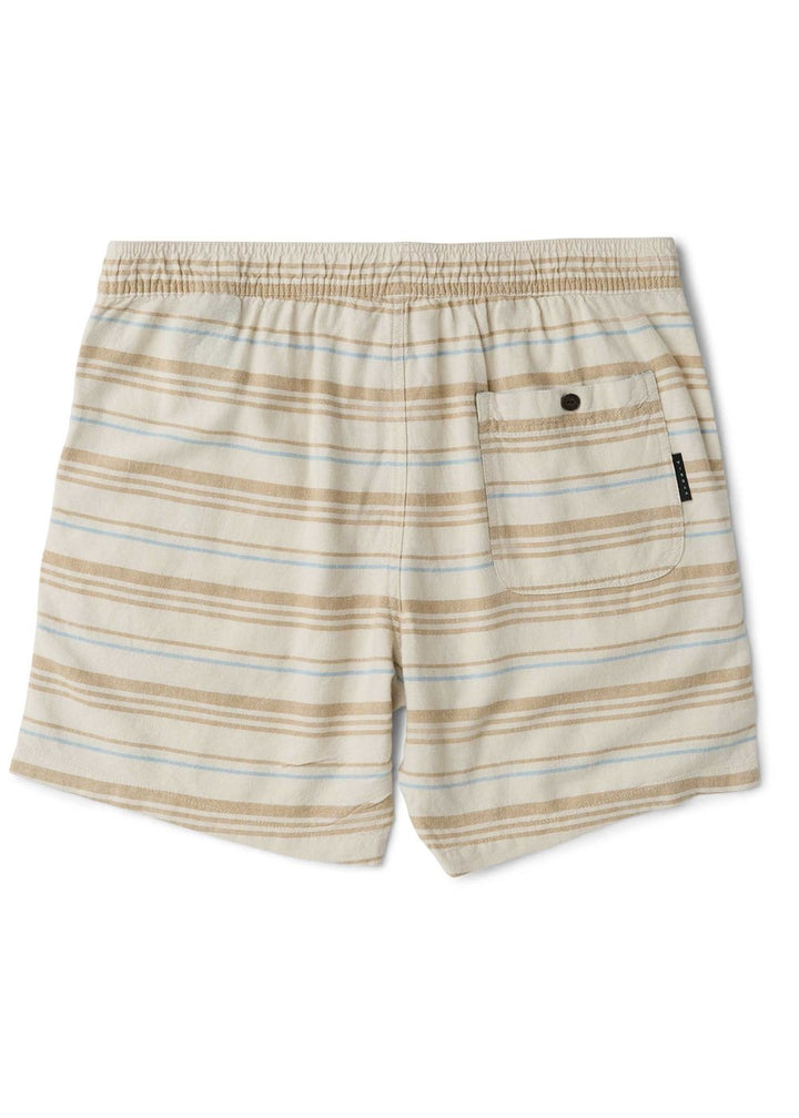 Vissla Grad Stripe 17" Elastic Linen Walkshort in Dark Sand, view 2