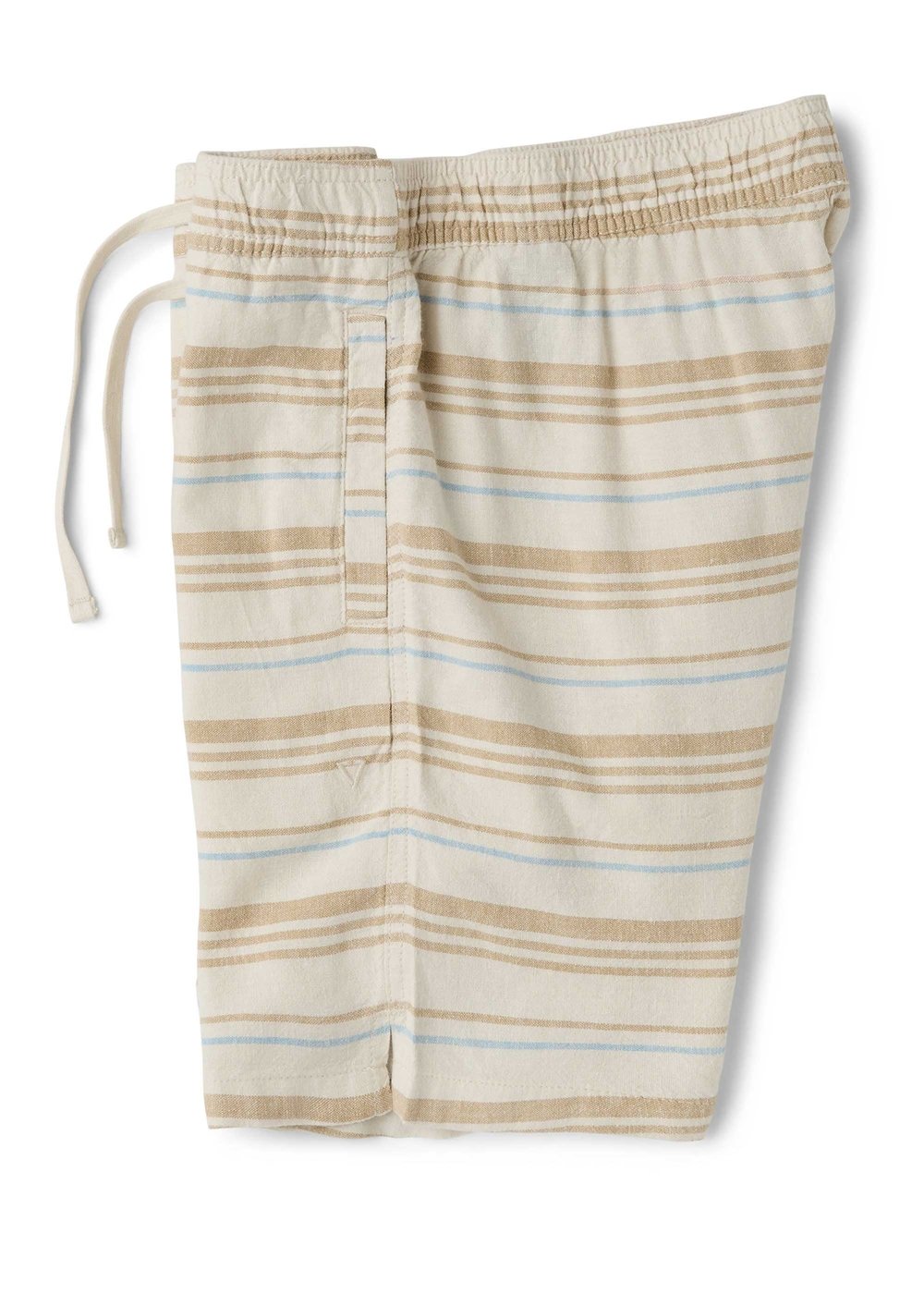 Vissla Grad Stripe 17" Elastic Linen Walkshort in Dark Sand, view 3