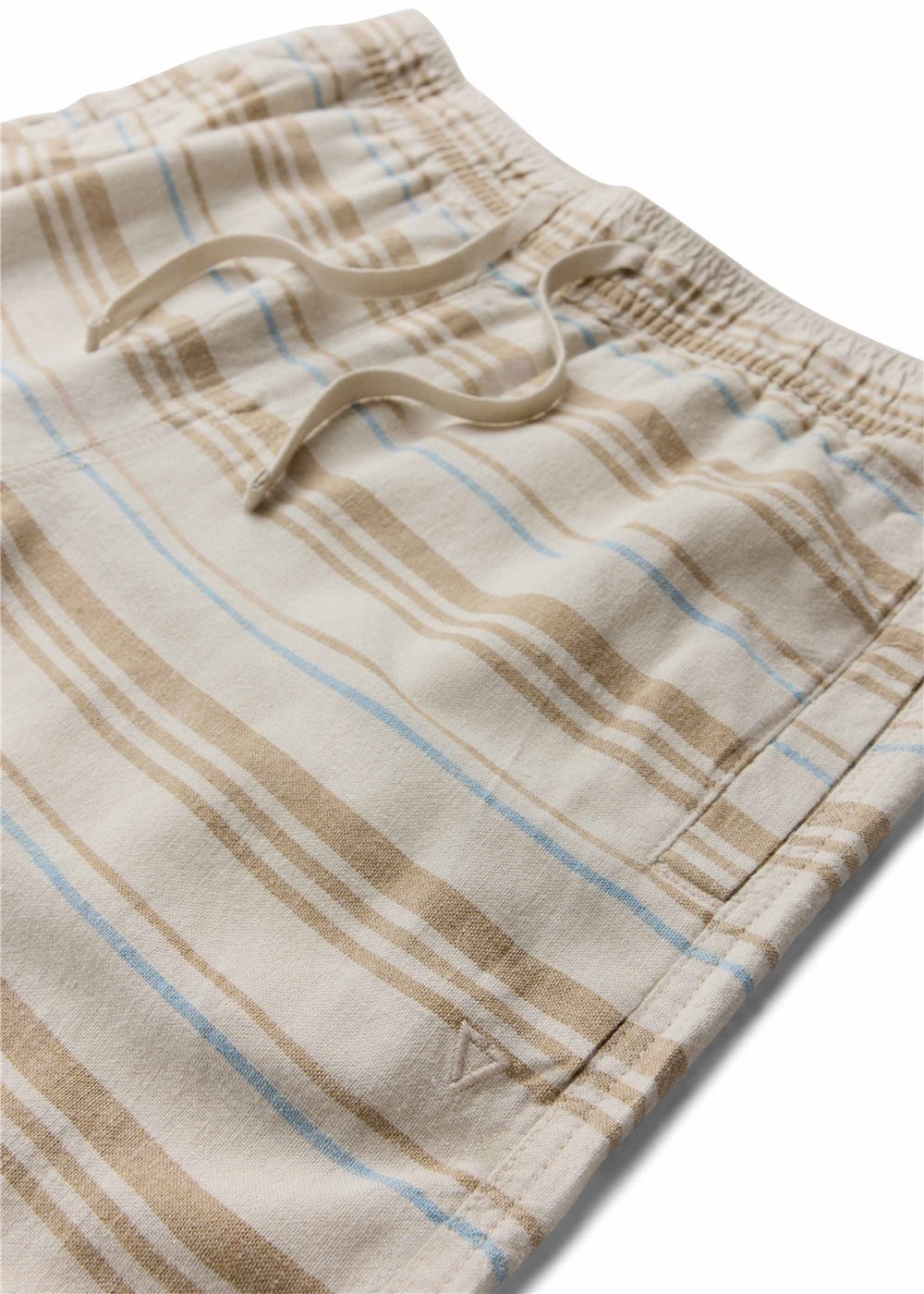 Vissla Grad Stripe 17" Elastic Linen Walkshort in Dark Sand, view 4