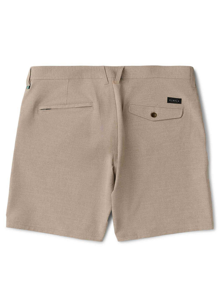 Vissla Fin Box 19.5" Hybrid Walkshort in Dark Khaki, view 2