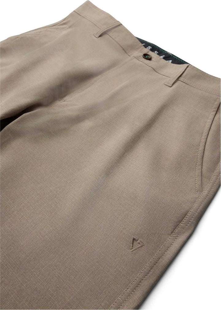 Vissla Fin Box 19.5" Hybrid Walkshort in Dark Khaki, view 4