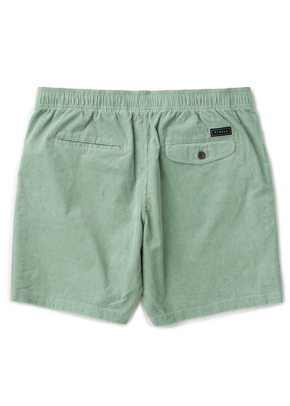 Vissla No See Ums Cord Eco 17" Elastic Walkshort in Aloe, view 2