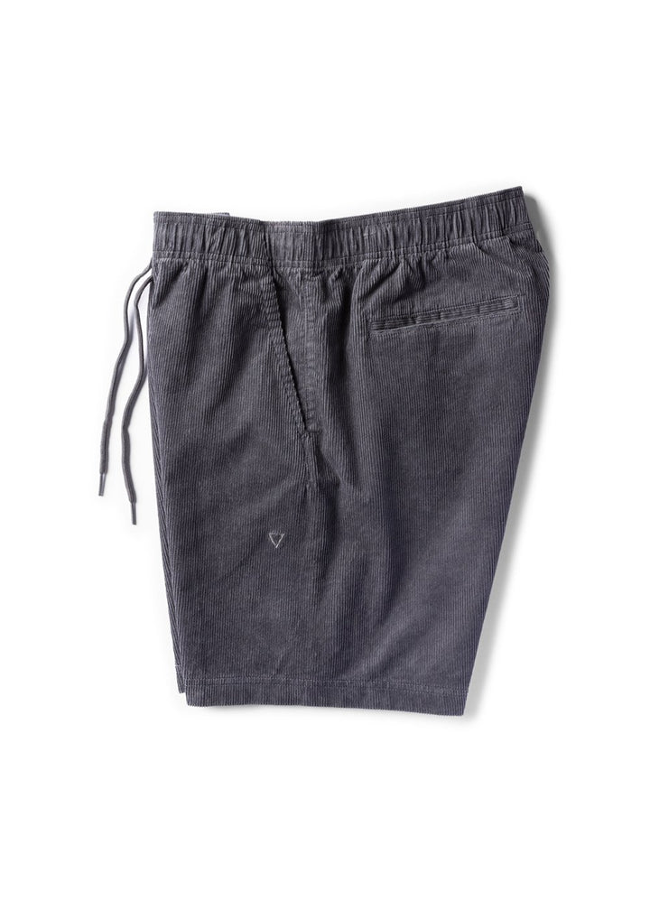 Vissla No See Ums Cord Eco 17" Elastic Walkshort in Graphite, view 3