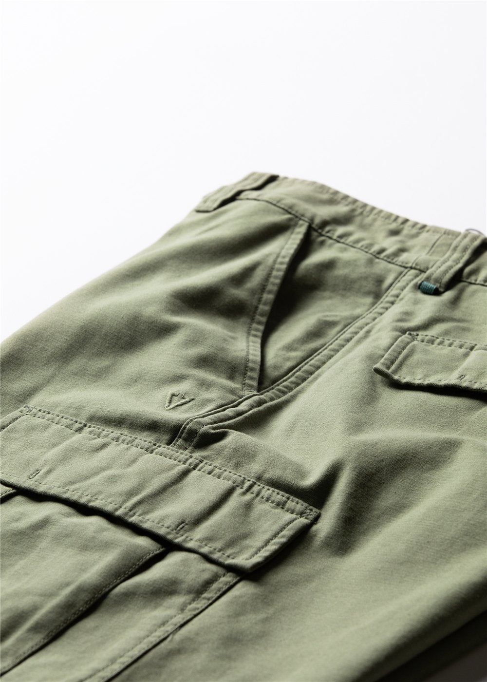 Vissla County Cargo Twill 21" Walkshort in Dark Olive, view 4
