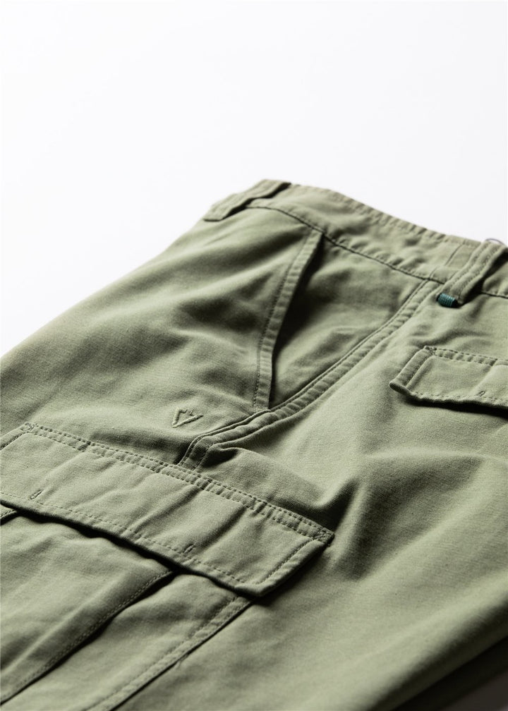 Vissla County Cargo Twill 21" Walkshort in Dark Olive, view 4