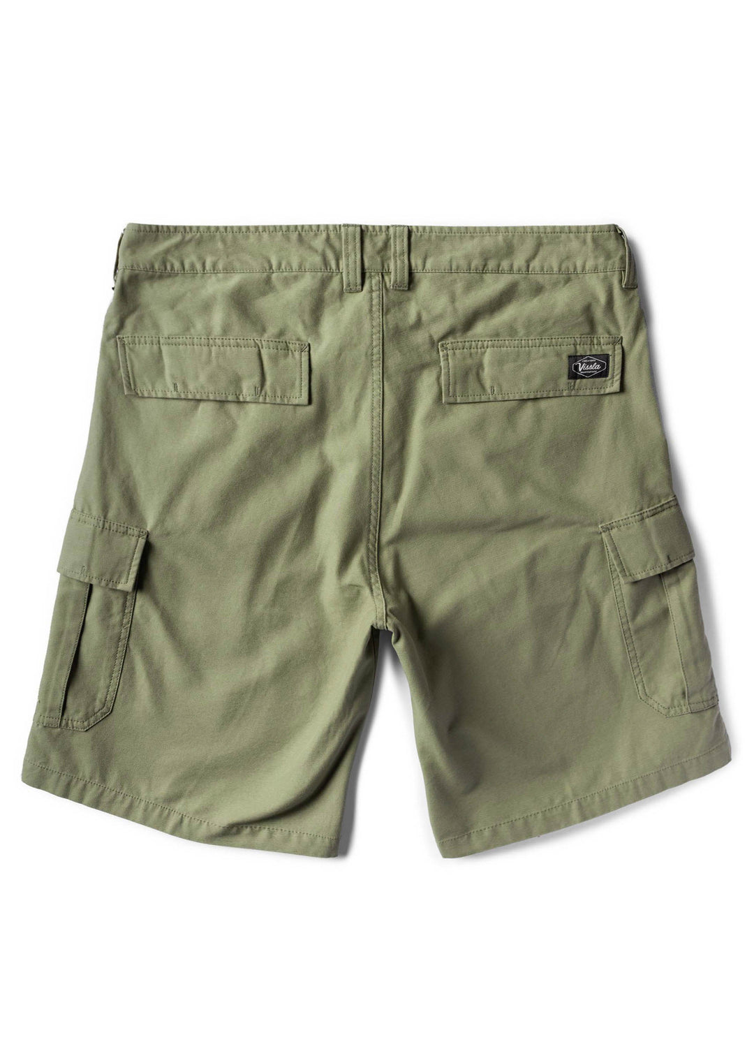 Vissla County Cargo Twill 21" Walkshort in Dark Olive, view 2