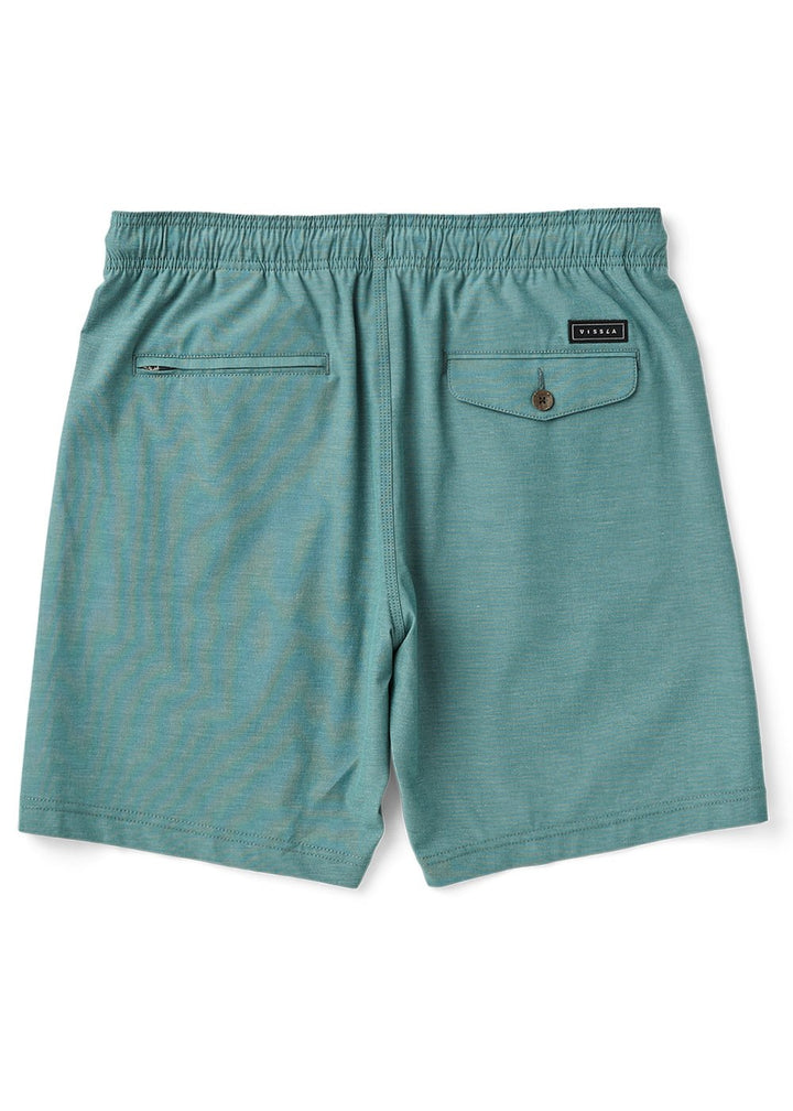 Vissla No See Ums Hybrid Eco 18" Elastic Walkshort in Dusty Green, view 2