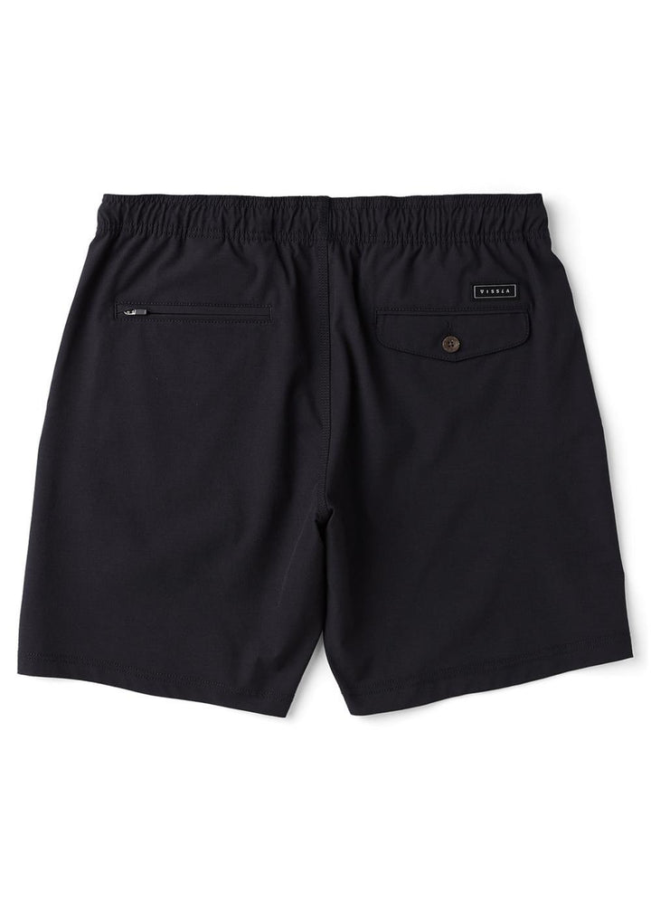 Vissla No See Ums Hybrid Eco 18" Elastic Walkshort in Black, view 2