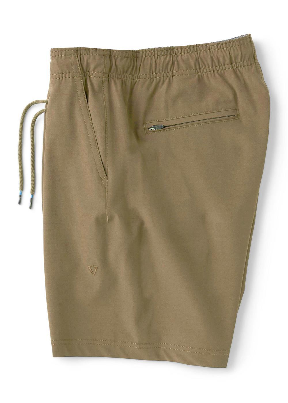 Vissla No See Ums Hybrid Eco 18" Elastic Walkshort in Dark Khaki, view 3
