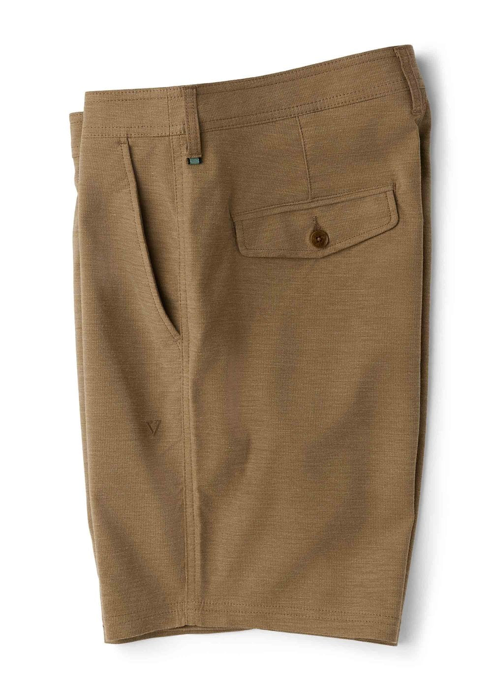 Vissla Canyons 18.5" Hybrid Walkshort in Dark Khaki, view 3