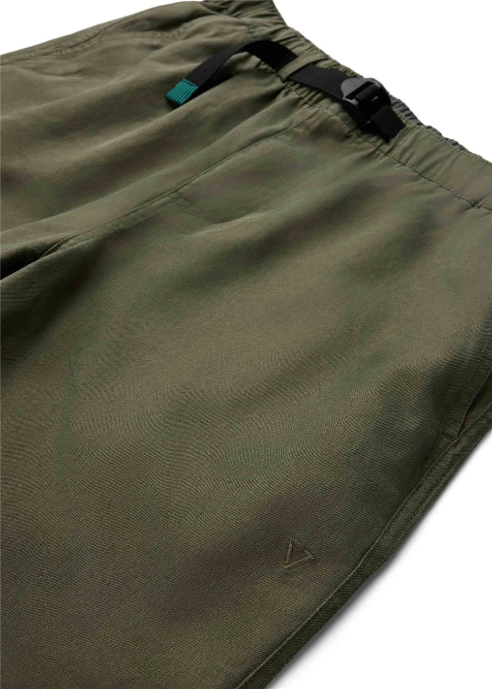 Vissla Blue Bird 18" Elastic Walkshort in Army, view 7