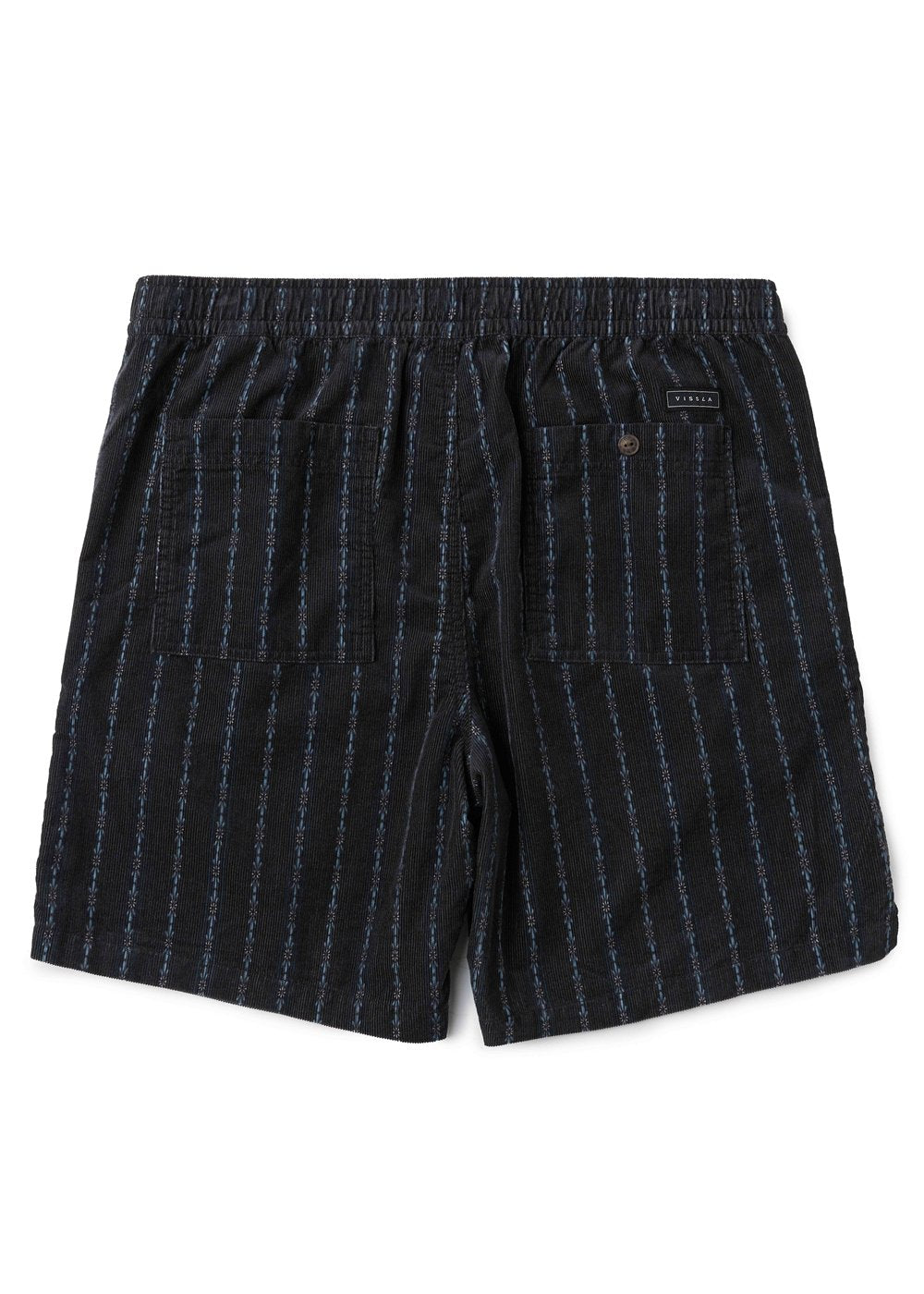 Vissla Rails Cord Eco 18" Elastic Walkshort in Phantom, view 2