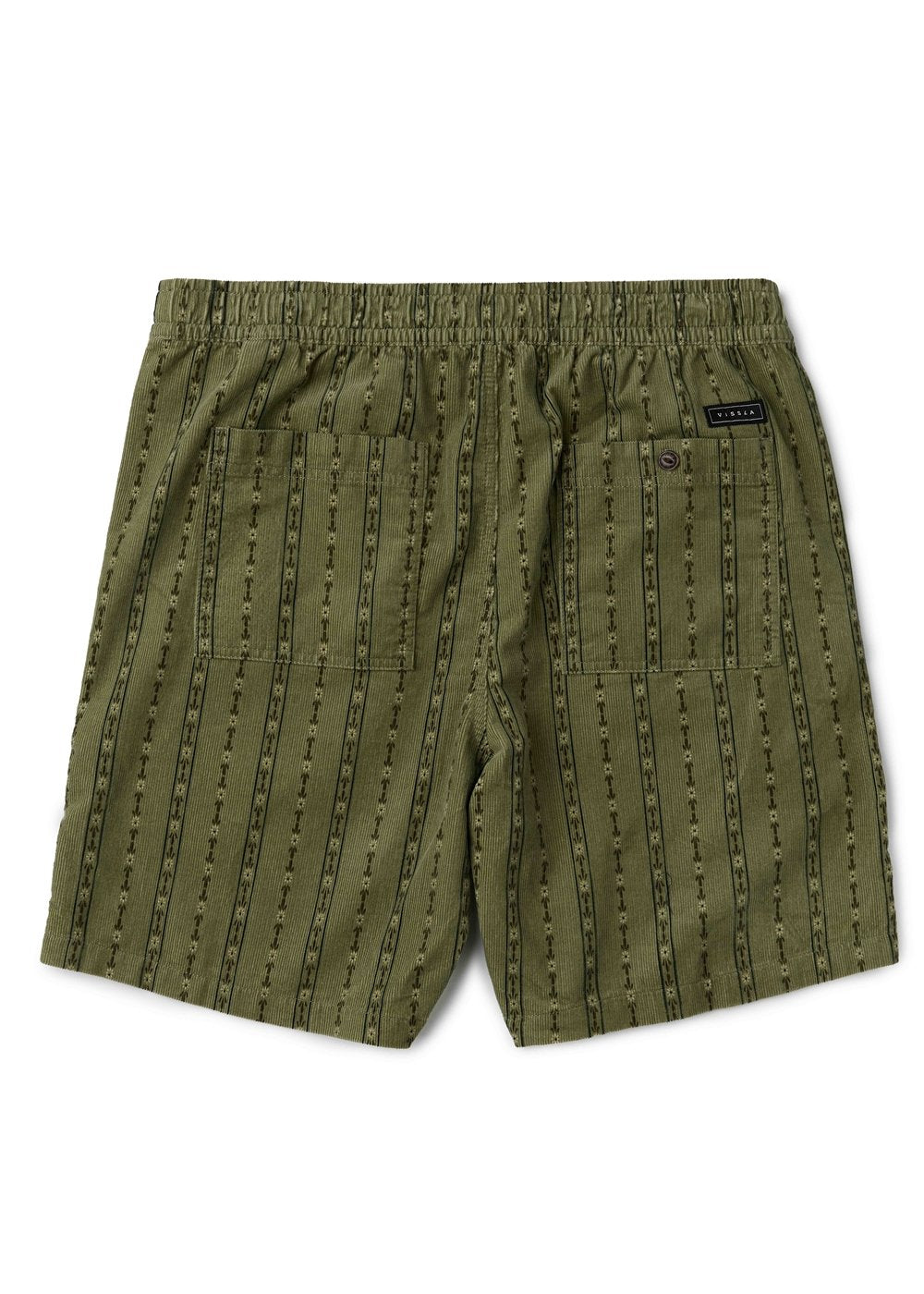 Vissla Rails Cord Eco 18" Elastic Walkshort in Sage, view 2