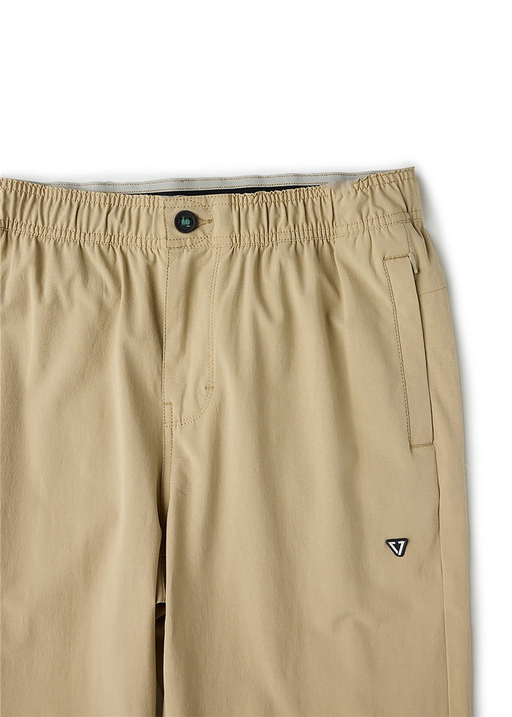 Vissla Alto Eco Elastic Pant in Light Khaki, view 3