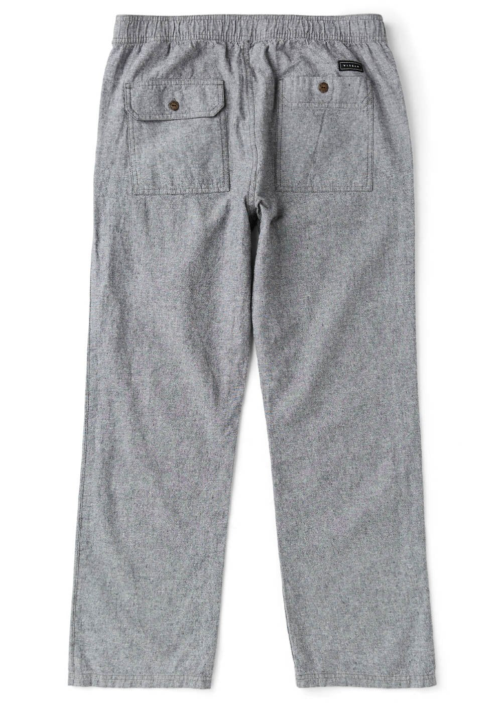 Vissla Rails Linen Eco Elastic Pant in Graphite, view 2