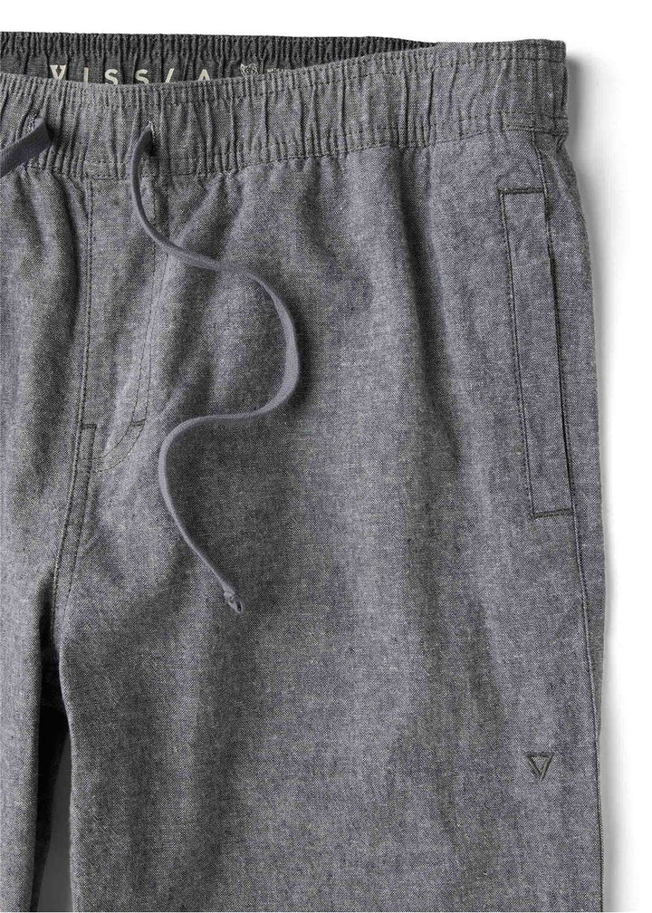 Vissla Rails Linen Eco Elastic Pant in Graphite, view 3