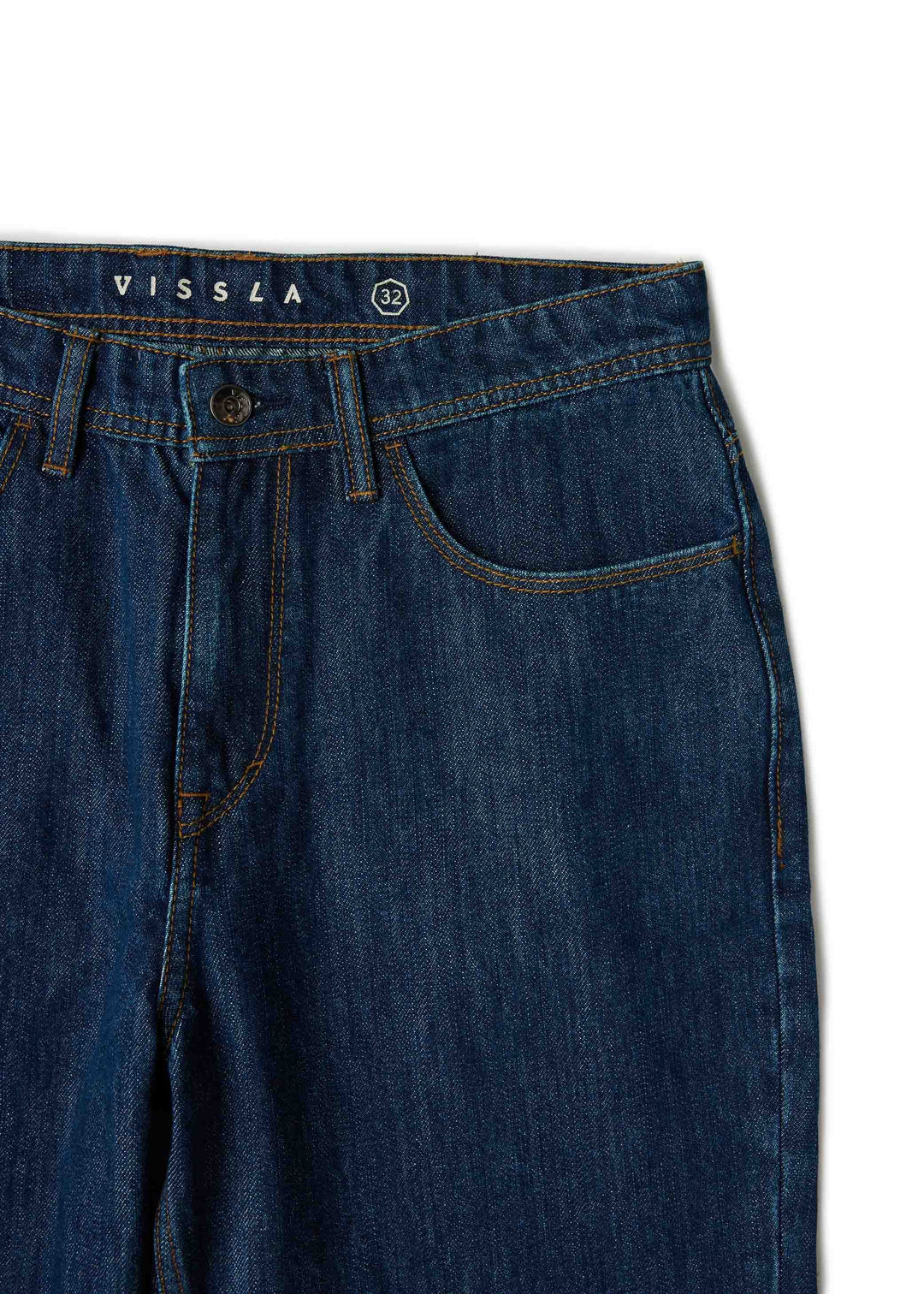 Vissla Let Loose 5 Pocket Jean in Ocean Rinse Wash, view 5