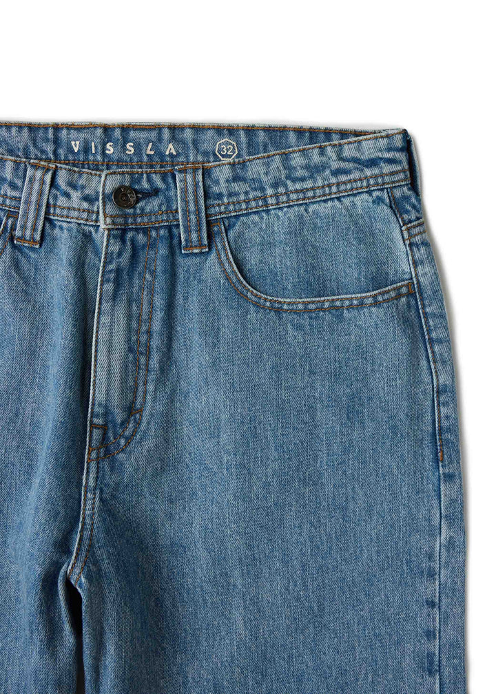 Vissla Let Loose 5 Pocket Jean in 7 Year Wash, view 5