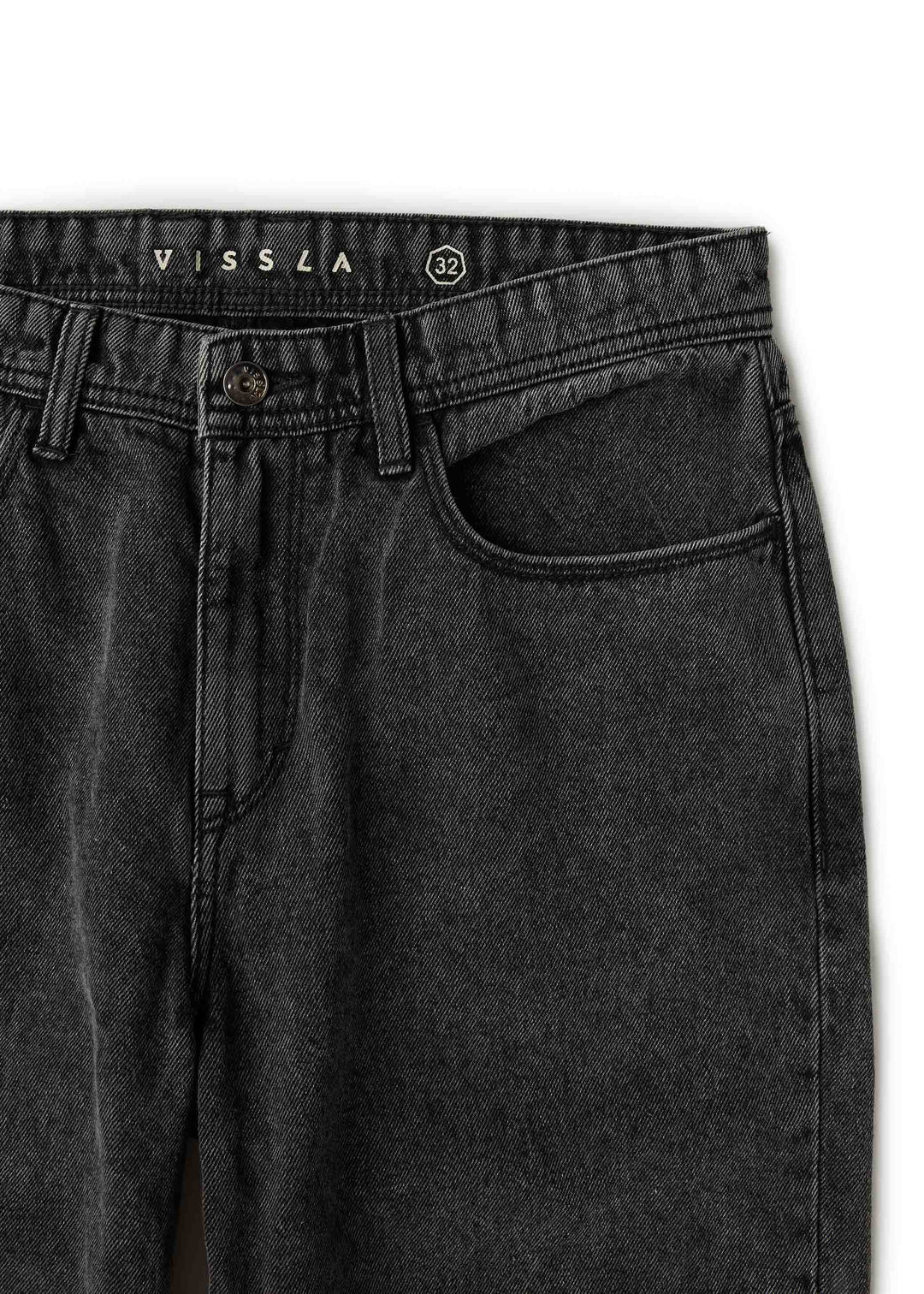 Vissla Let Loose 5 Pocket Jean in Washed Black, view 5