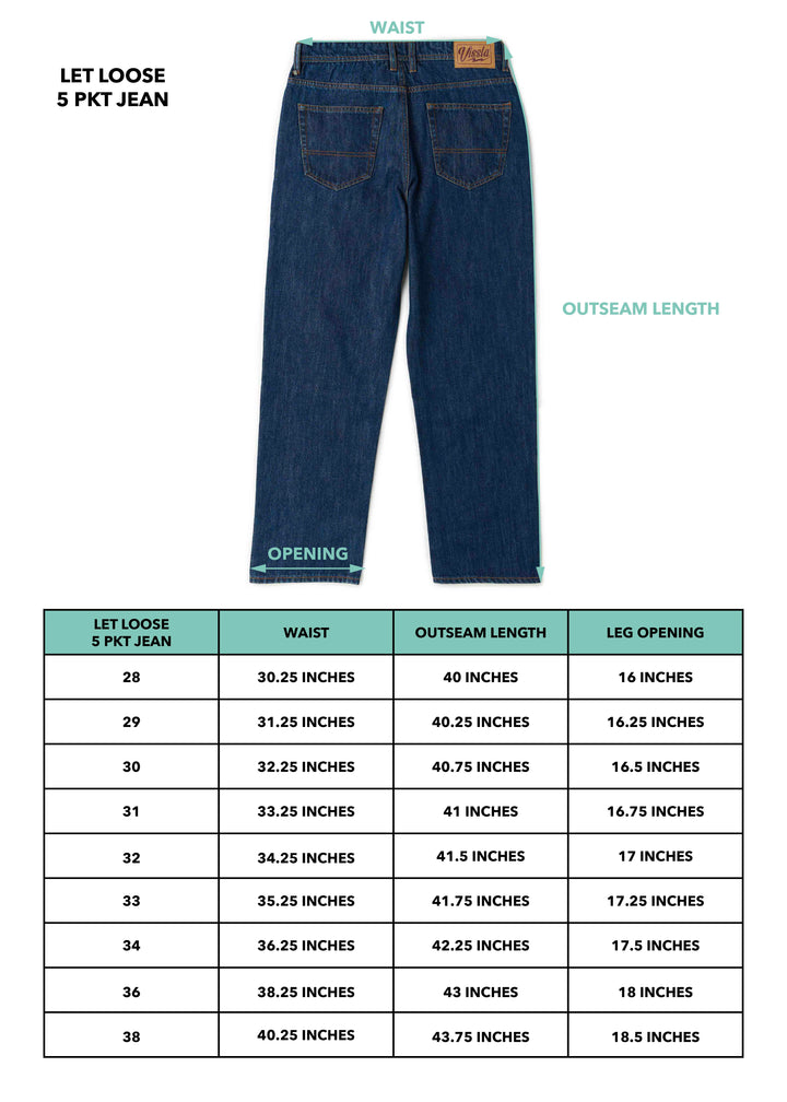 Vissla Let Loose 5 Pocket Jean in Washed Black, view 6