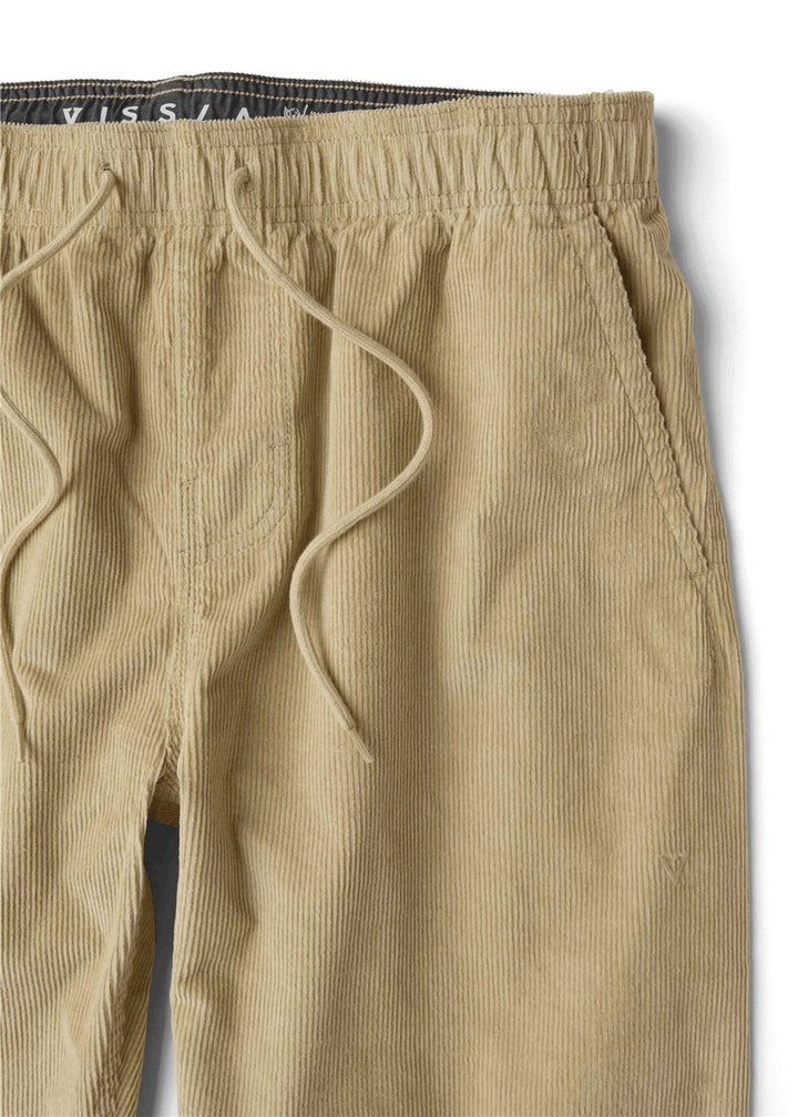 Vissla No See Ums Cord Eco Elastic Pant in Light Khaki, view 3