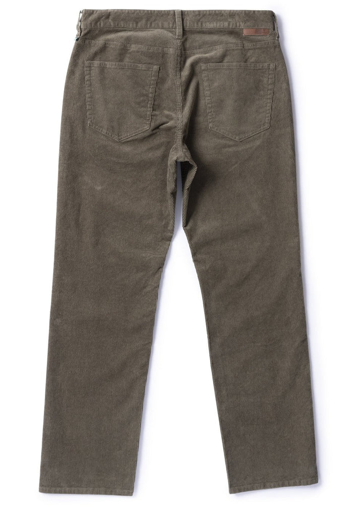 Vissla Border C Cord 5 Pocket Pant in Dark Olive, view 2