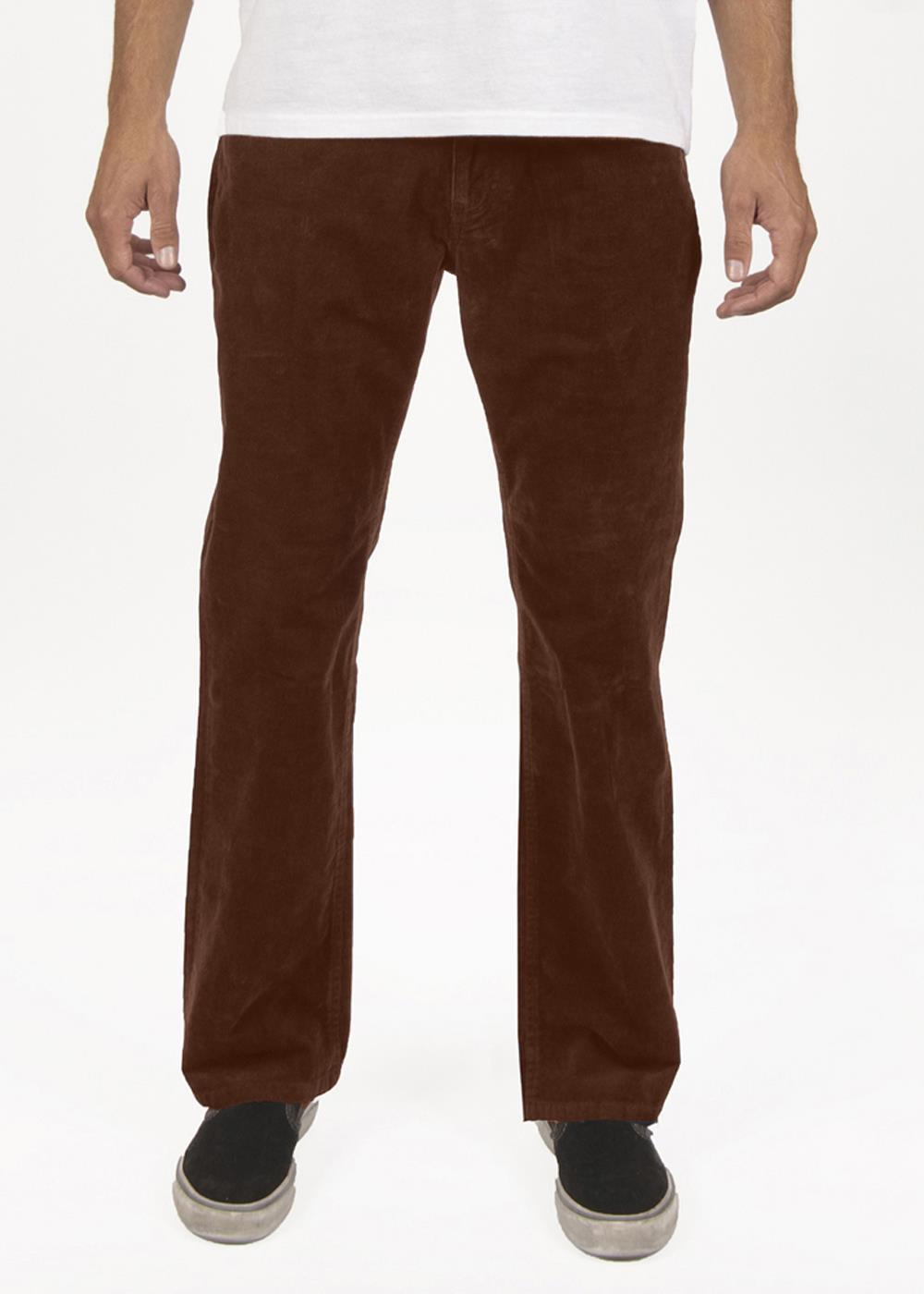 Vissla Border C Cord 5 Pocket Pant in Dark Earth, view 3