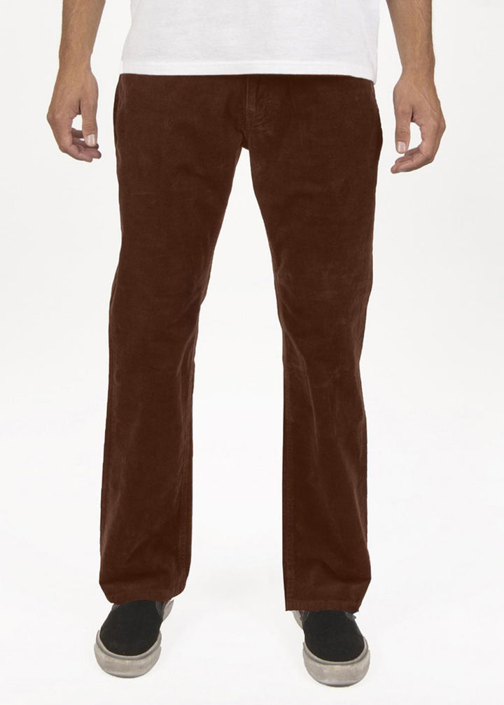 Vissla Border C Cord 5 Pocket Pant in Dark Earth, view 3