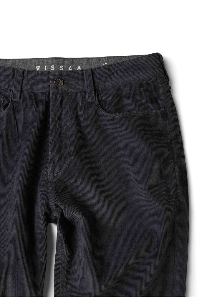 Vissla Border C Cord 5 Pocket Pant in Graphite, view 4