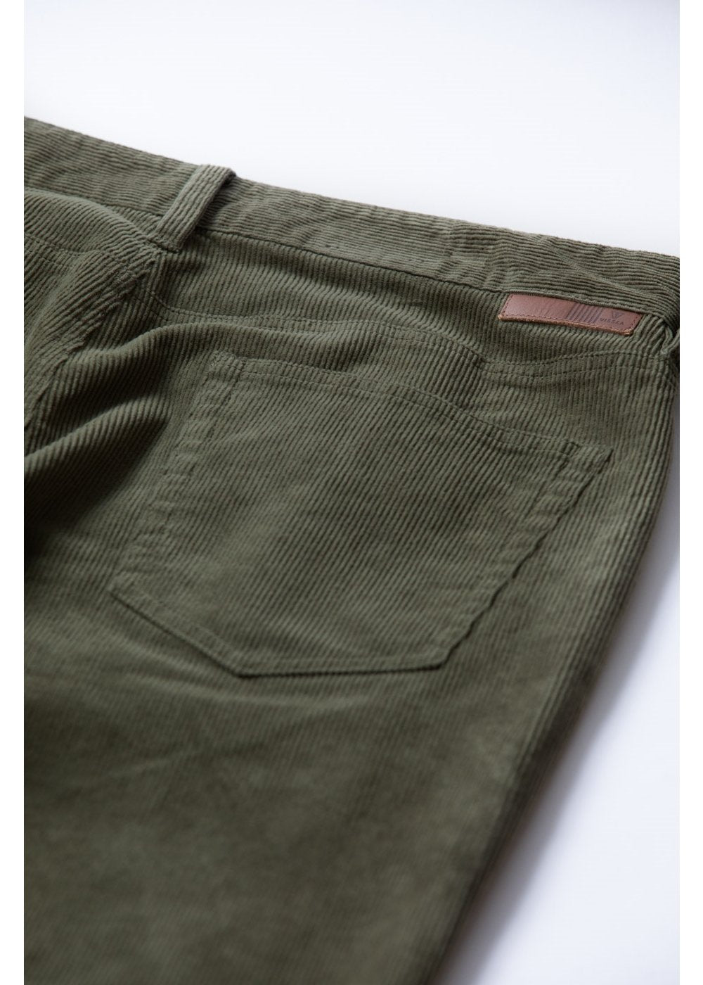 Vissla Border C Cord 5 Pocket Pant in Dark Olive, view 3