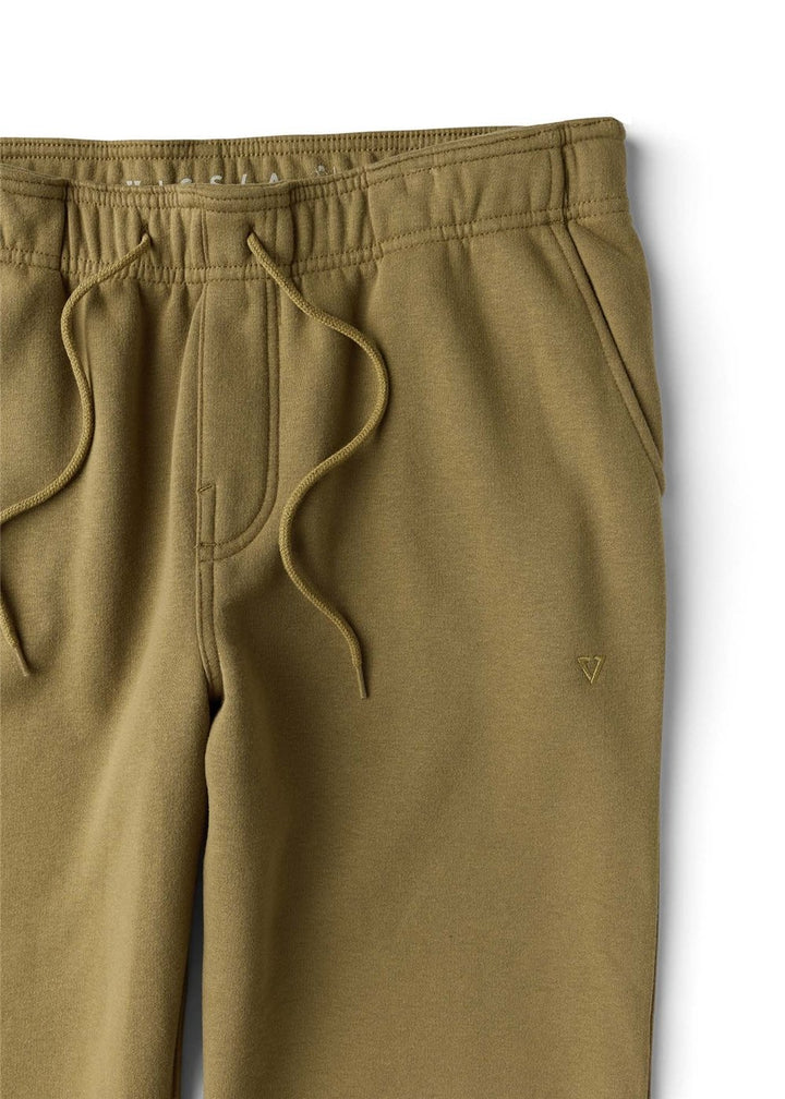 Vissla Solid Sets Eco Elastic Sweatpant in Bronze, view 3