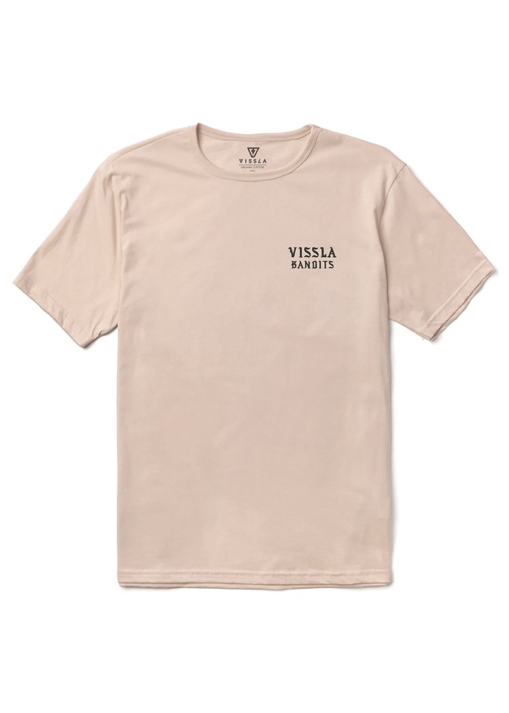Vissla Bandit Organic Tee in Bone, view 2