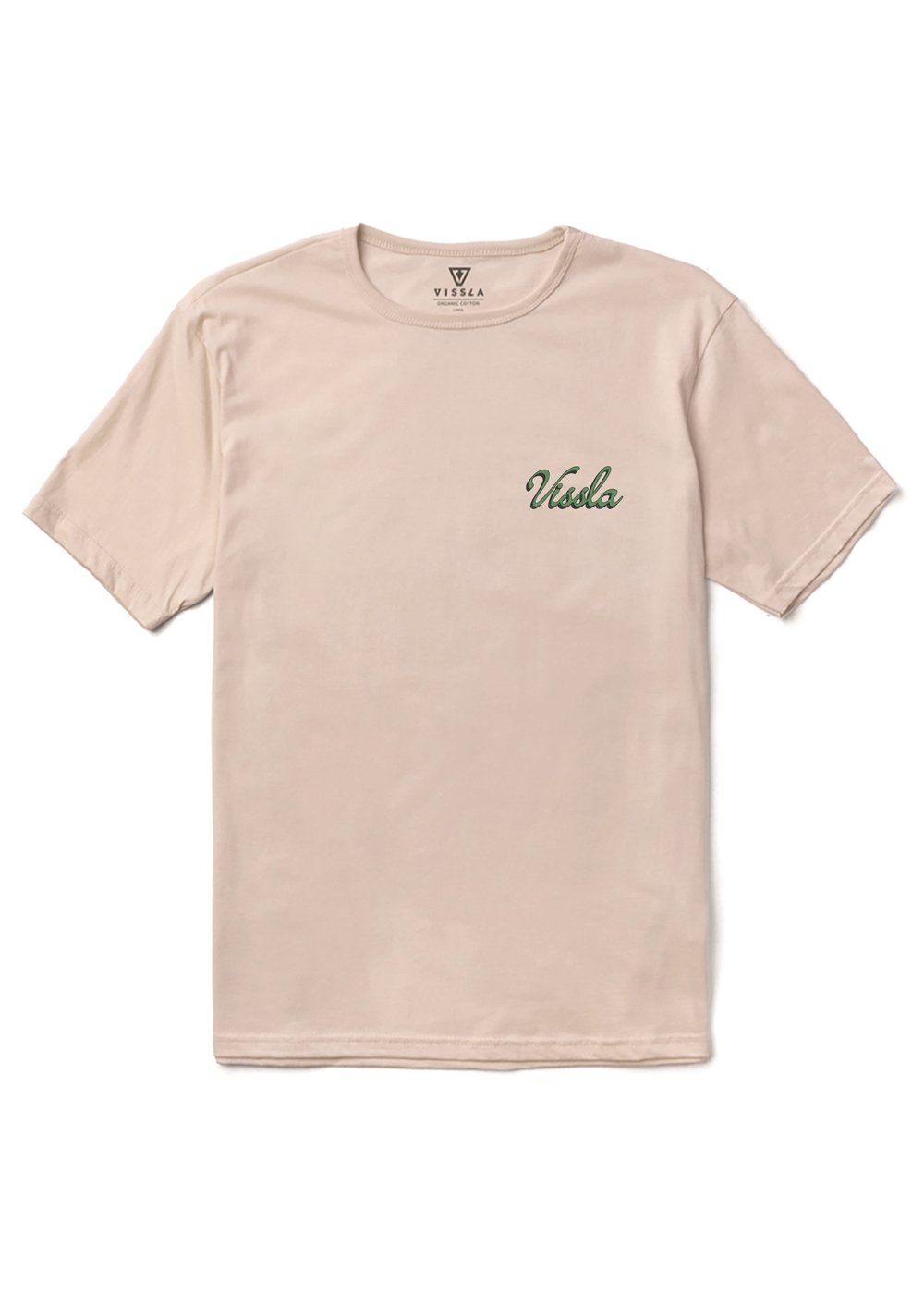 Vissla Skull Isle Organic Tee in Bone, view 3