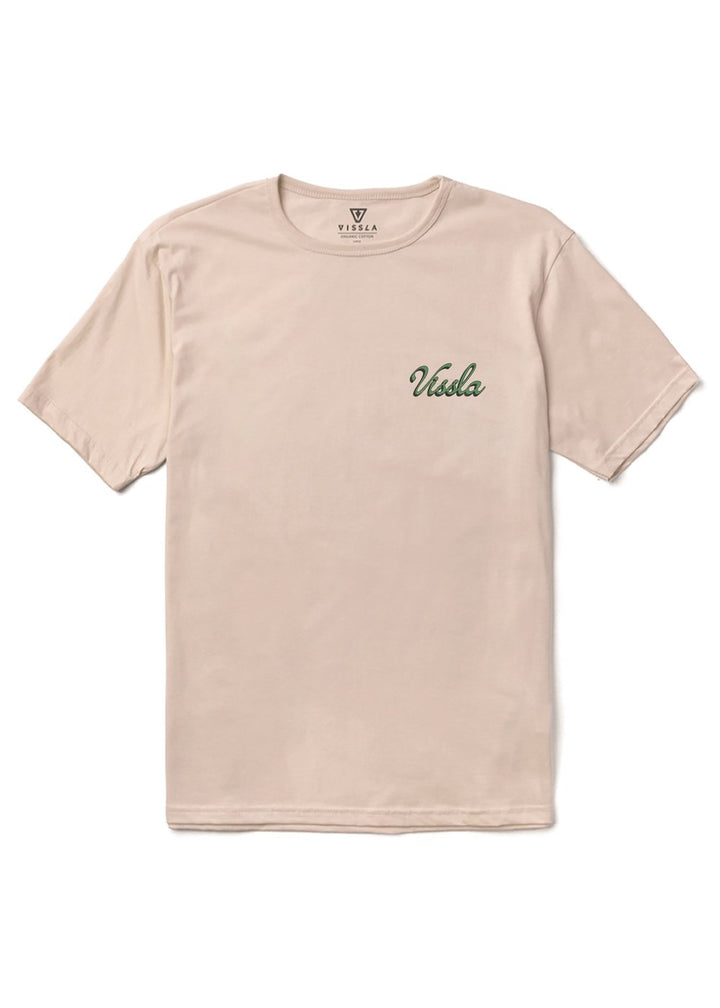 Vissla Skull Isle Organic Tee in Bone, view 3