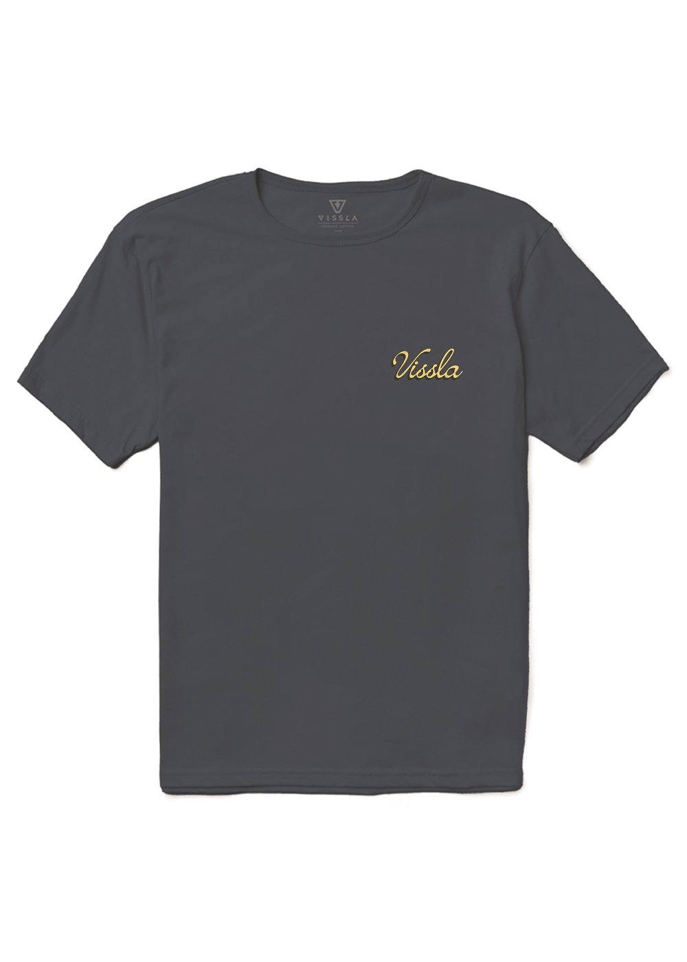 Vissla Skull Isle Organic Tee in Dark Denim, view 2