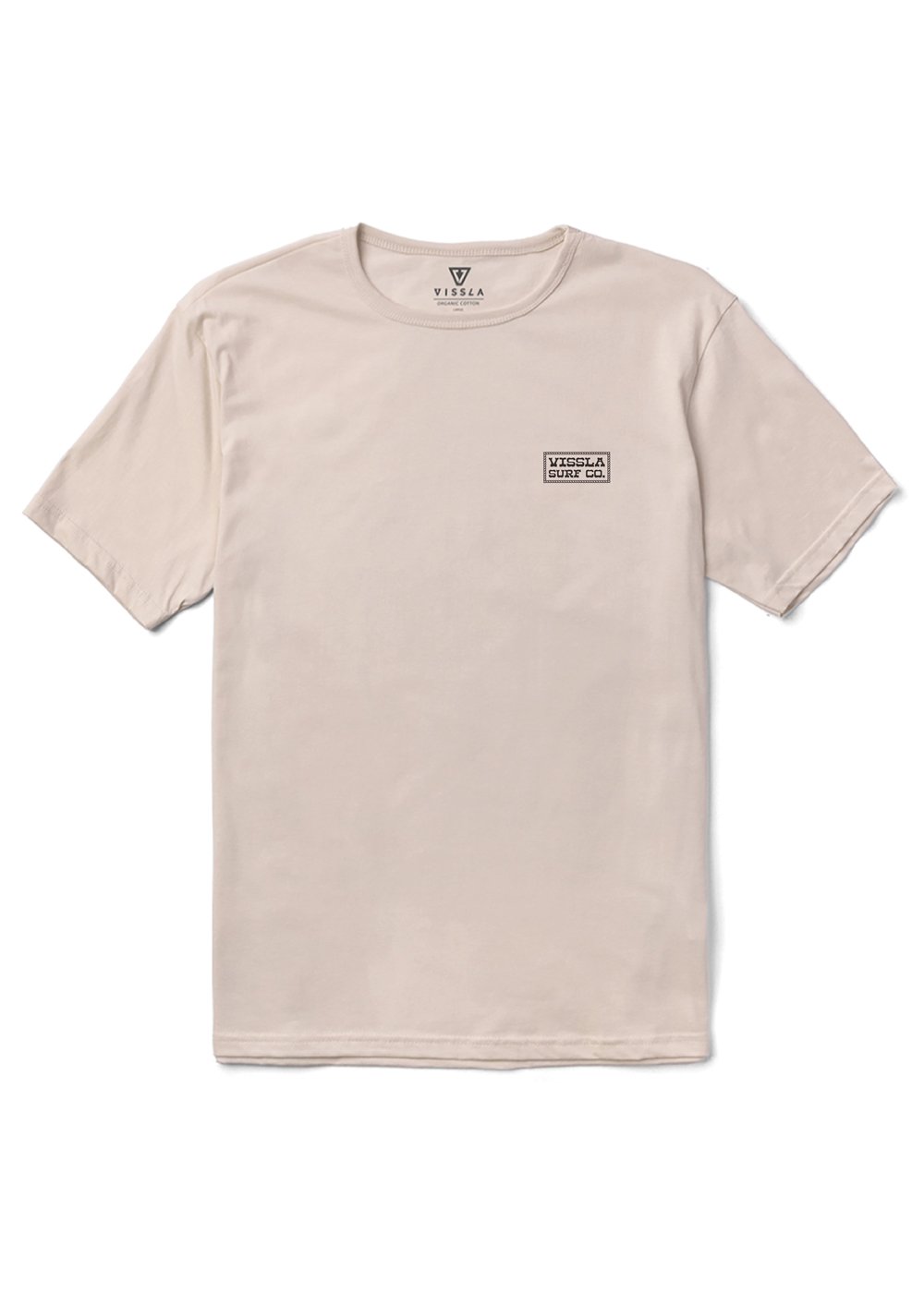 Vissla Lowers Organic Tee in Bone, view 2