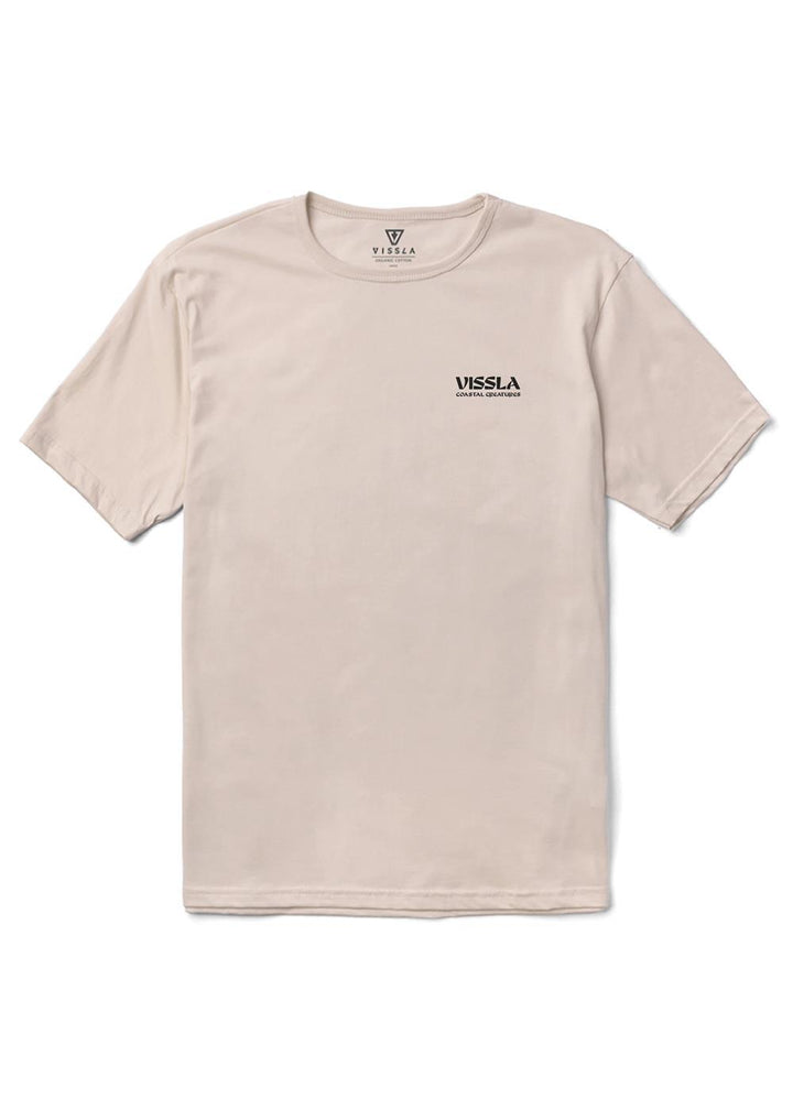 Vissla Perched Organic Tee in Bone, view 2