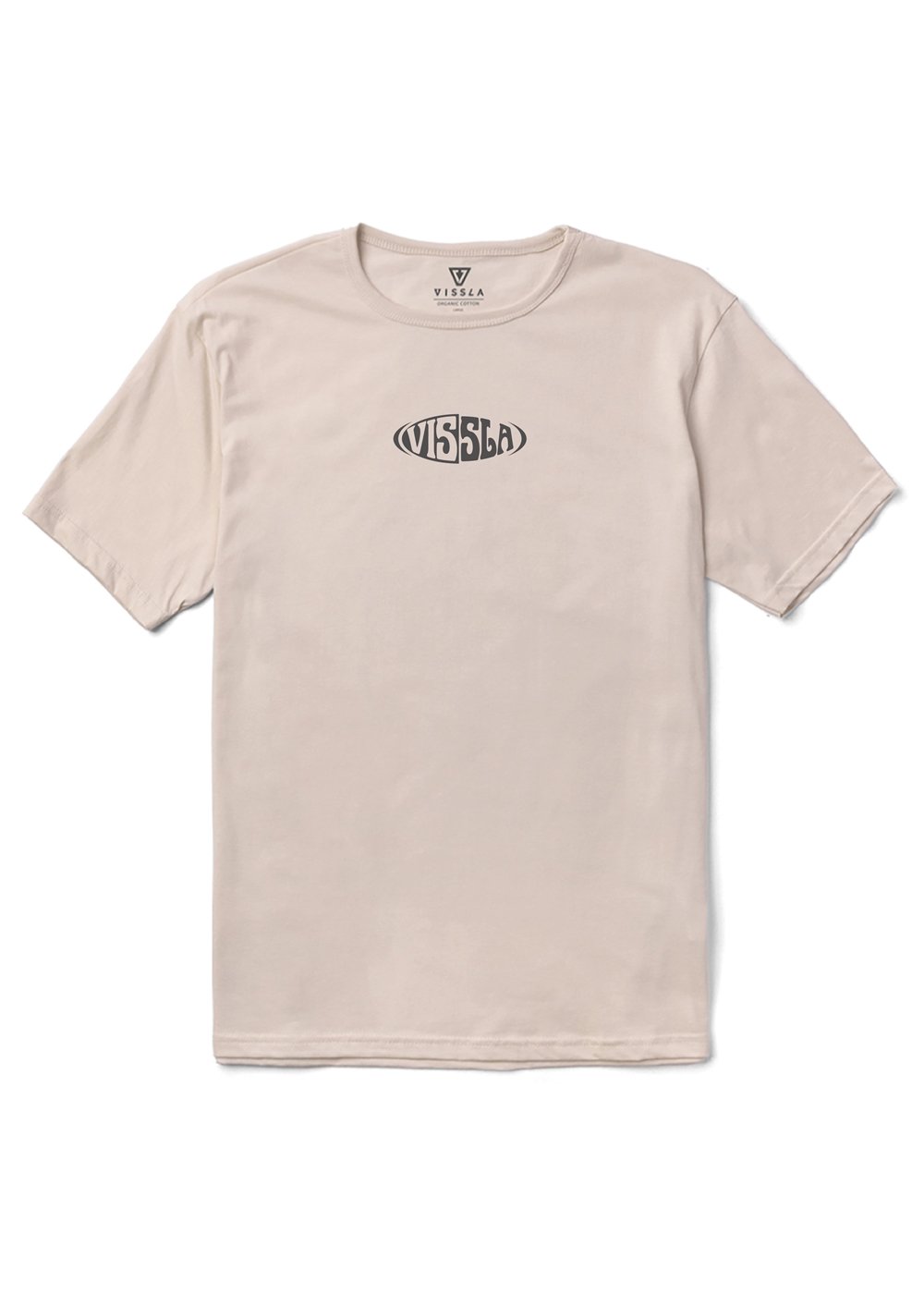 Vissla Split Organic Tee in Bone, view 3